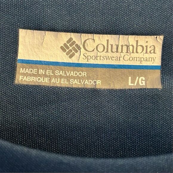 Columbia Men's Long Sleeve Crew Neck T-Shirt Blue Size L - Picture 6 of 10